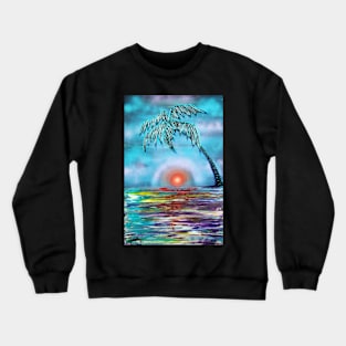 Tropical Sunset Crewneck Sweatshirt